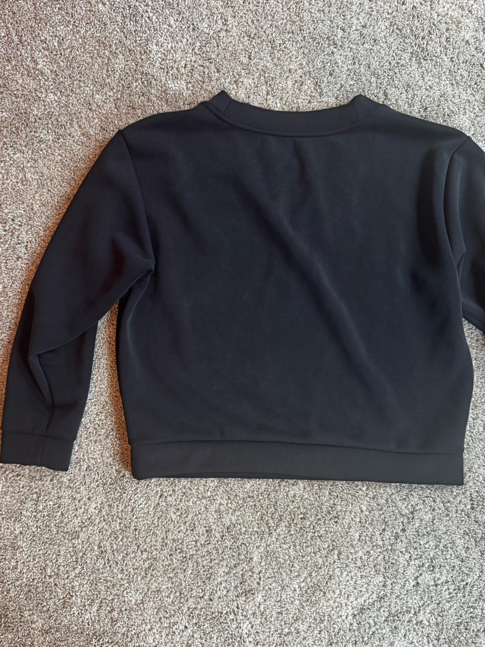 A New Day Women’s Black V-Neck Pullover Sweatshirt Long Sleeve Casual Top Medium - Picture 6 of 10
